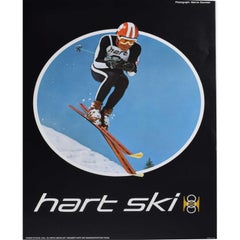 Affiche vintage de ski de Roger Hart dans le Colorado (vers 1970), Roger Staub USA