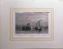 Havre - Lithographie d'origine - Milieu du XIXe siècle