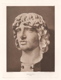 Head of a Gaul, British Museum Roman Classical sculpture photogravure
