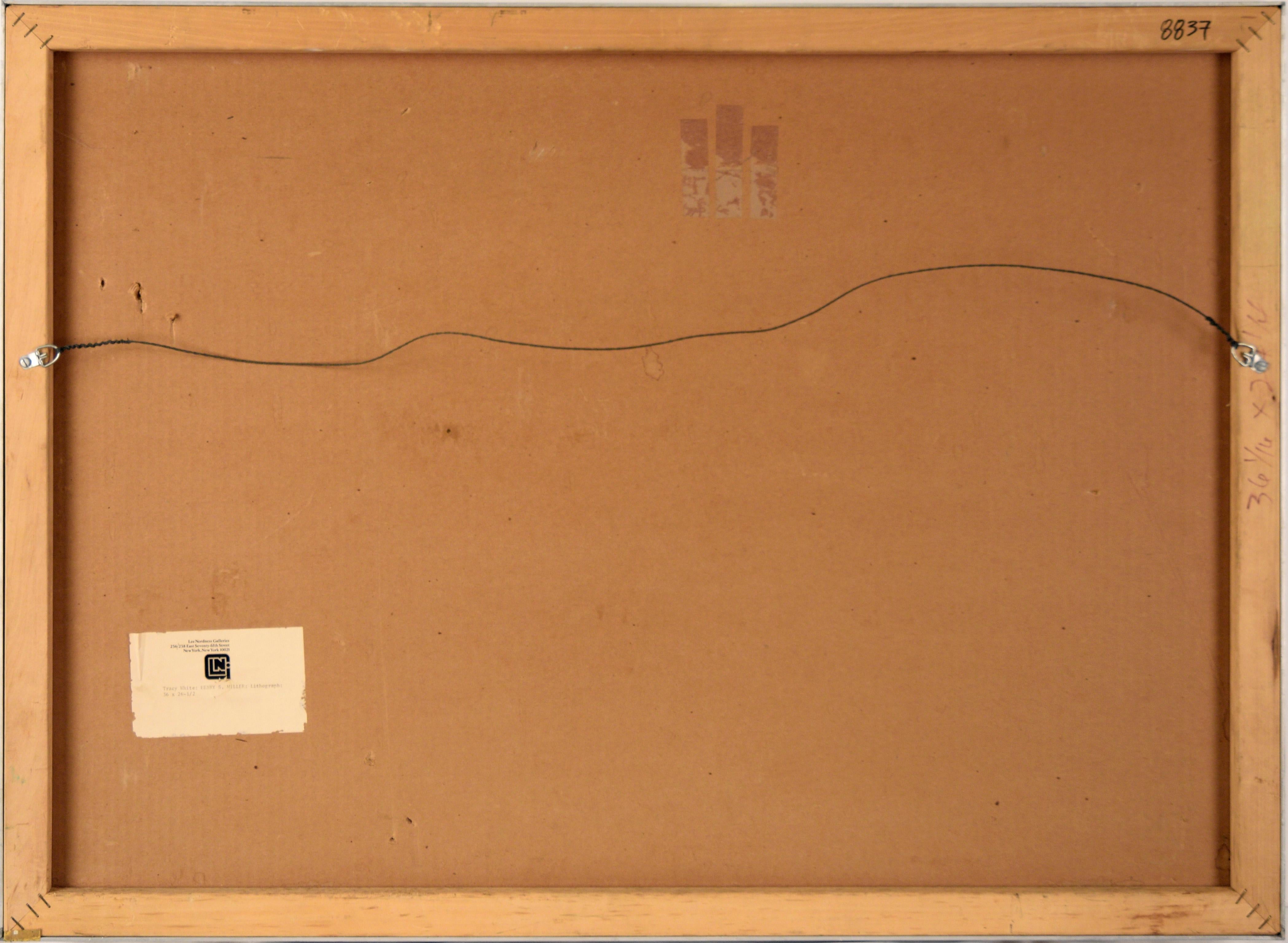 „Henry S. Miller“ Lithographie in Tinte auf Papier, #3 von 8, Lithographie im Angebot 5