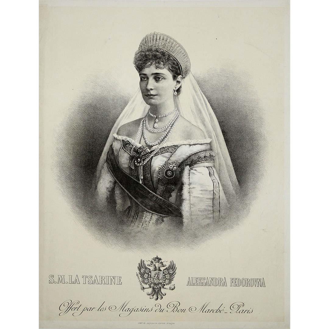 Her Imperial Majesty Empress Alexandra Feodorovna, consort of Nicholas II - Print by Unknown