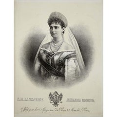 Antique Her Imperial Majesty Empress Alexandra Feodorovna, consort of Nicholas II
