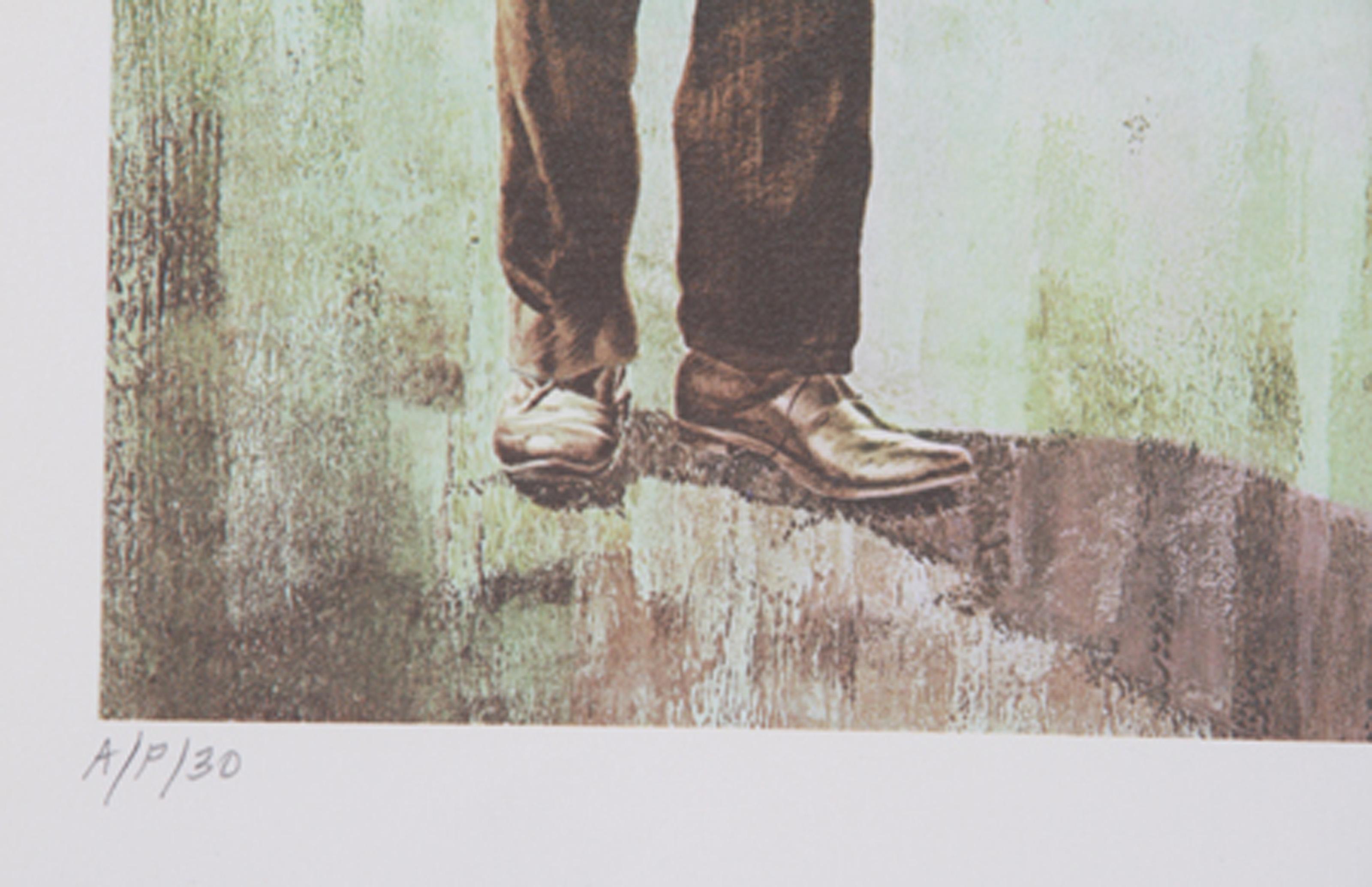 High Hopes, litografia folkloristica di Vic Art. - Print di Vic Herman