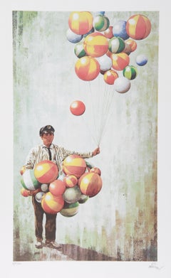 High Hopes, Folk Art Lithograph by Vic Herman