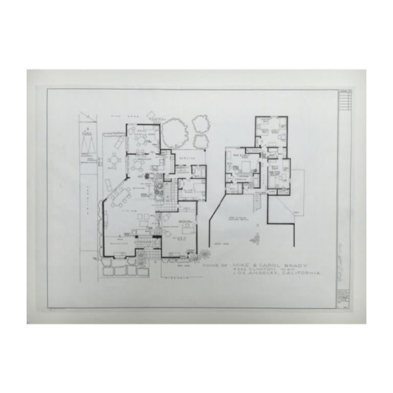 Home of Mike and Carol Brady (Brady Bunch), 1995

Additional information:
Medium: Ink and pencil on graph vellum
Dimensions: 24 × 36 in (61 × 91.4 cm)

Mark Bennett's (b. 1956, Tennessee) whimsical works engage with pop culture and celebrity to an
