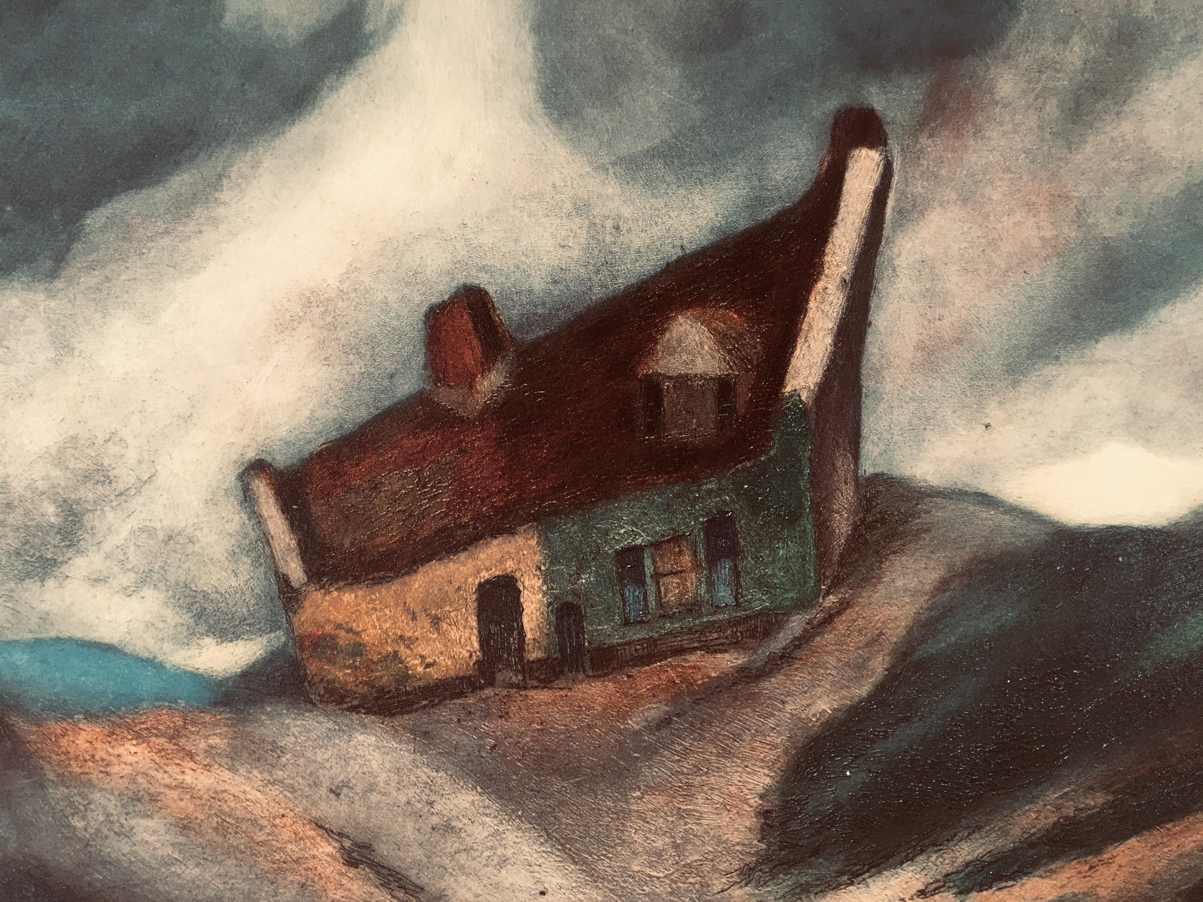 House in a Storm  - Print by Unknown