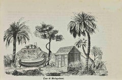 Houses of Madagadassi – Lithographie – 1862