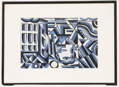 Ian MacIntyre (né en 1958) - Linogravure du 20e siècle, Tummel Bridge