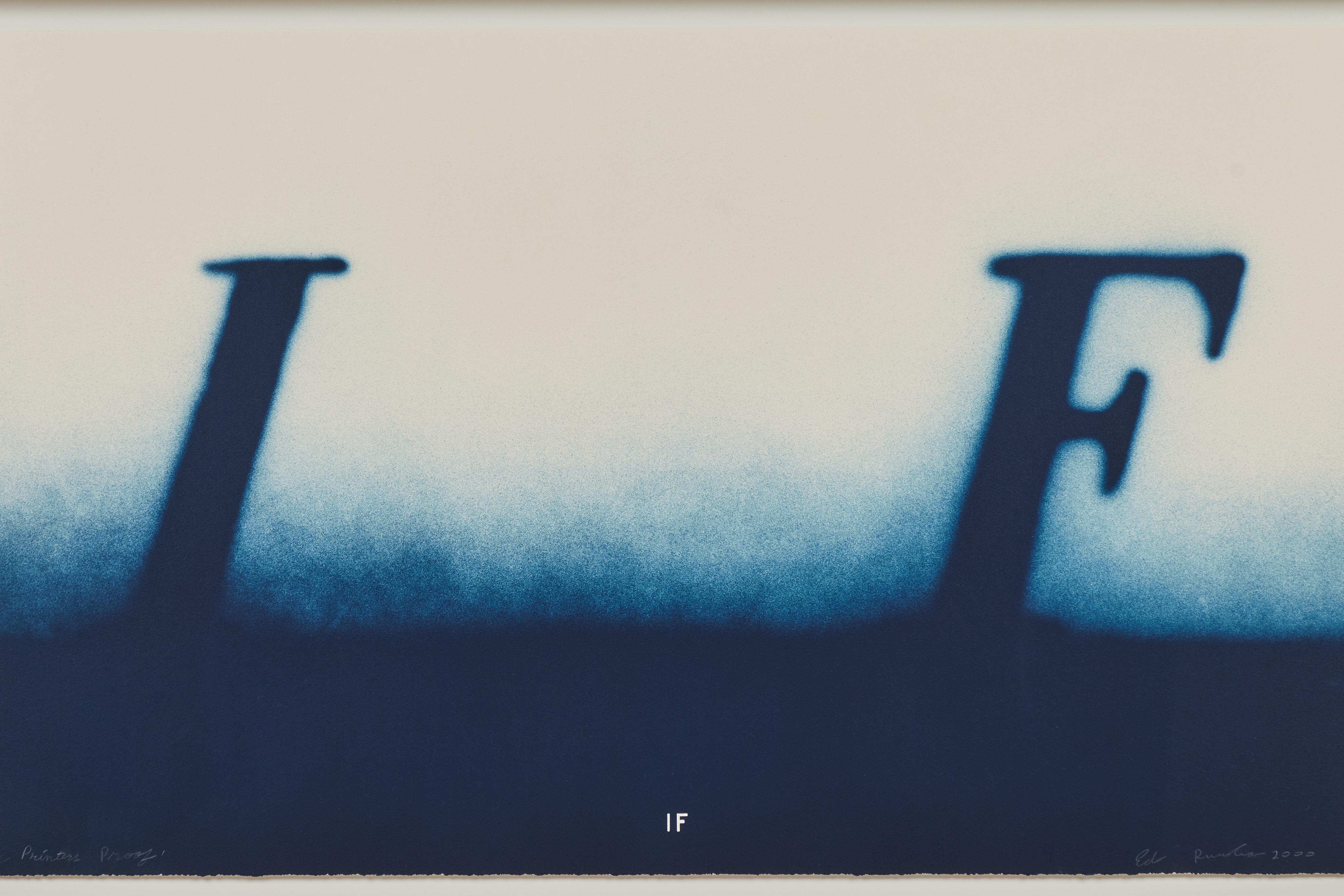 Lithographie «IF » d'Ed Ruscha en vente 3