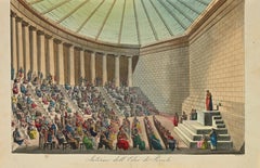 Intérieur de l'Odeum des Pélicans - Lithographie - 1862