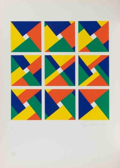 International Mappe – Siebdruck, surrealistischer Künstlerabzug, 1975