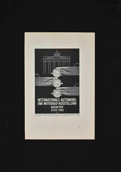 Internationale Automobil - Vintage Offset Print - 1937