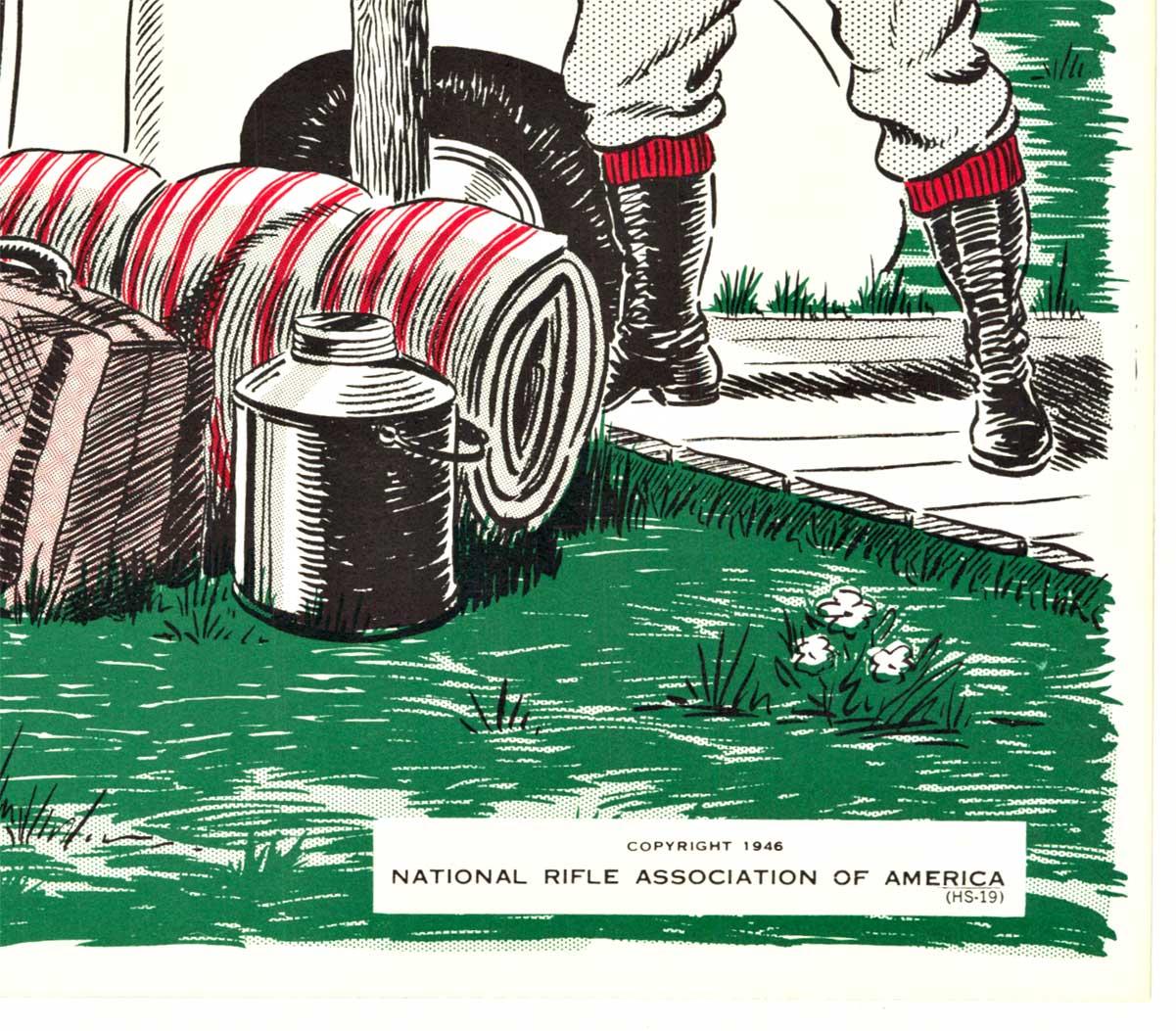¿Está cargada esa pistola?  Póster vintage original de la NRA sobre seguridad con las armas - Landscape Print Gris de Unknown