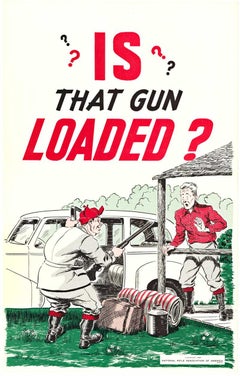 Is that Gun Loaded?  NRA original Vintage gun safety poster