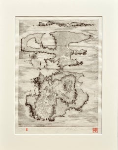 Mid Century Islands Woodblock