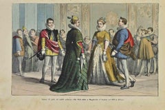 Italienische populäre Kostüme – Lithographie – 1862