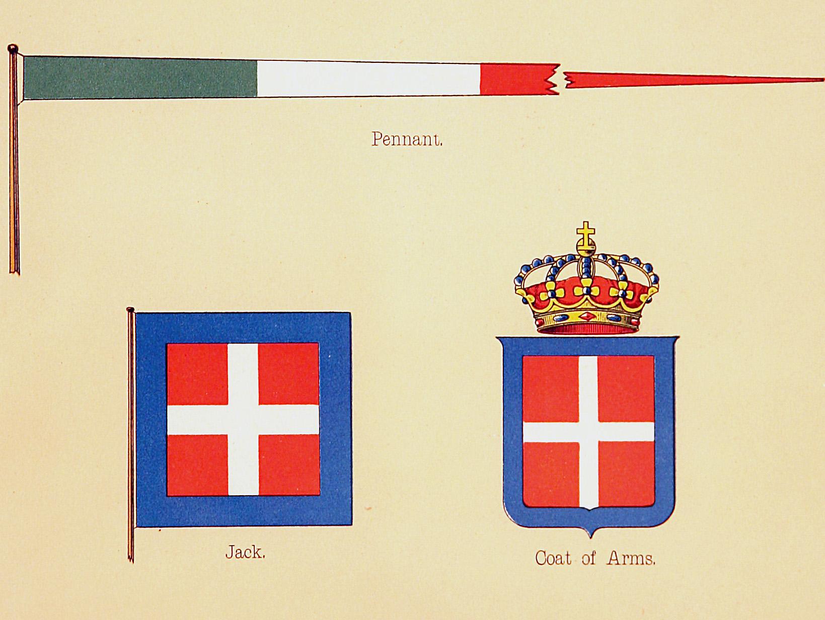 Italy Pennants - Realist Print by Unknown