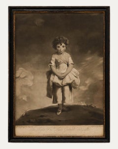 J. Dean After J. Reynolds - 18th Century Mezzotint, Lady Gertrude Fitzpatrick