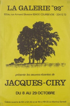 Jacques Ciry - Exhibition Poster - Original Offset Print - Late 20th Century