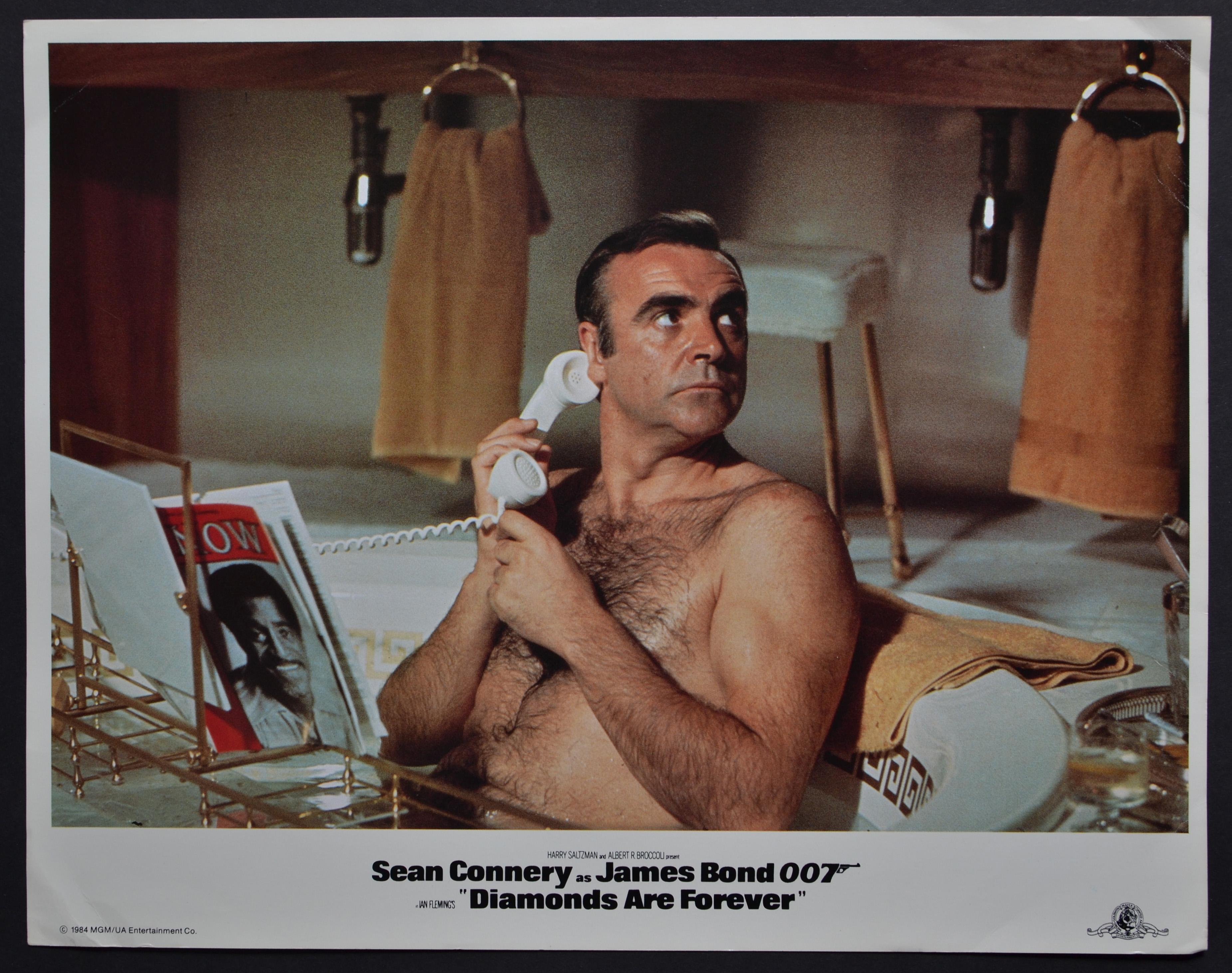 Unknown Interior Print – ""James Bond 007 - Diamands are foever"" Original Lobby-Karte, UK 1971 