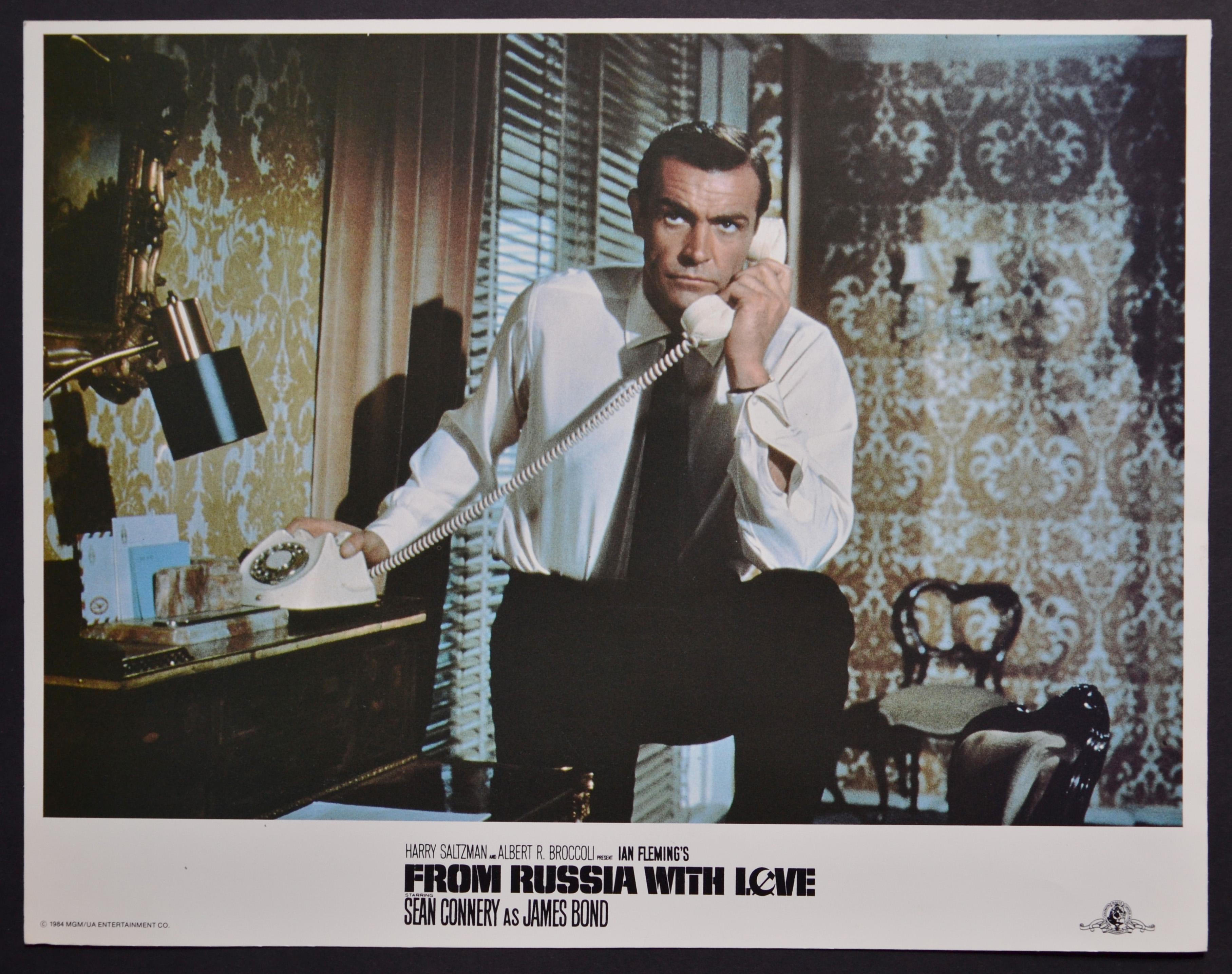 Unknown Interior Print – „James Bond 007 - From Russia with love“ Original Lobby-Karte, UK 1963