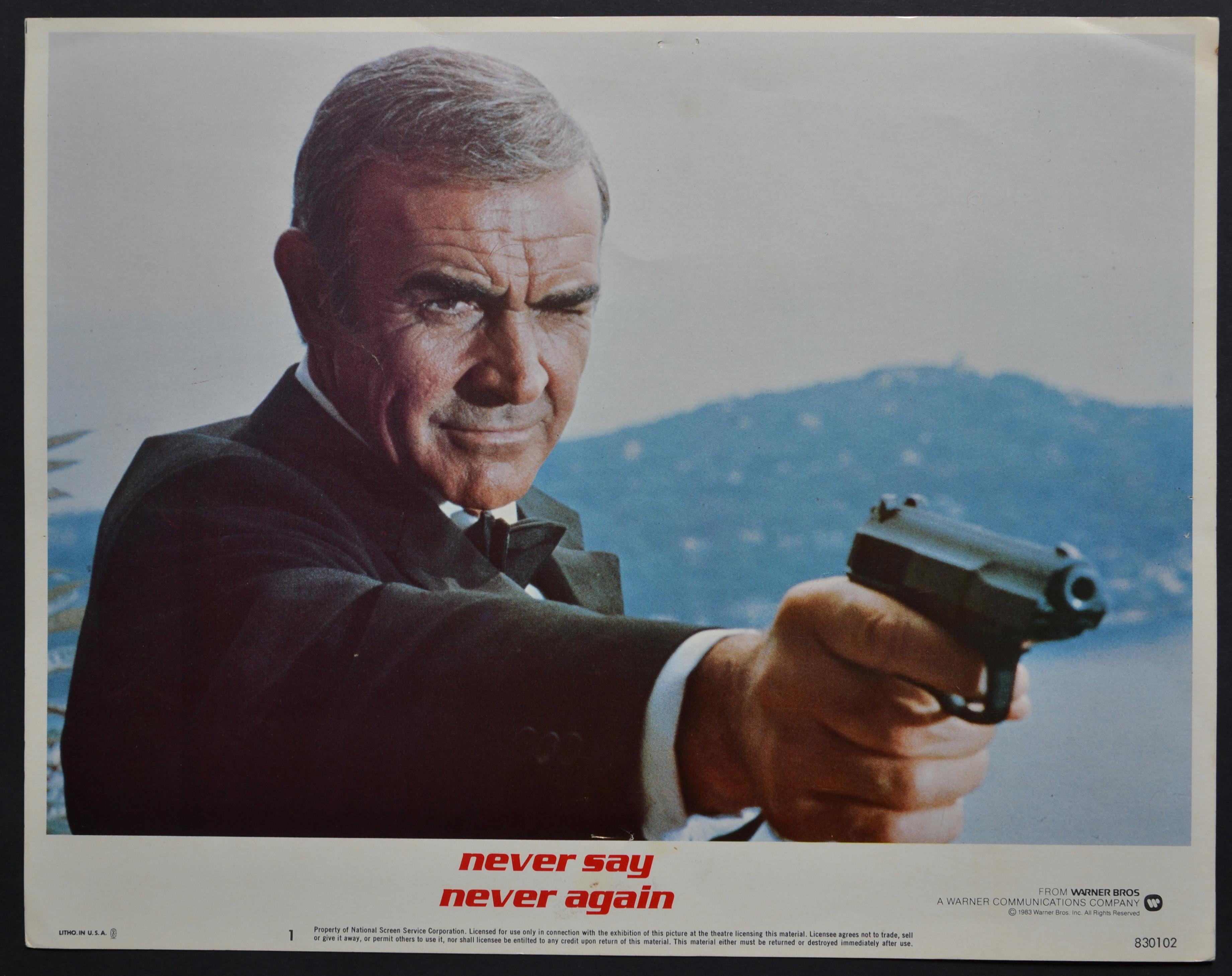Unknown Interior Print – ""James Bond 007 - Never say never again"" Original Lobby-Karte, UK 1984