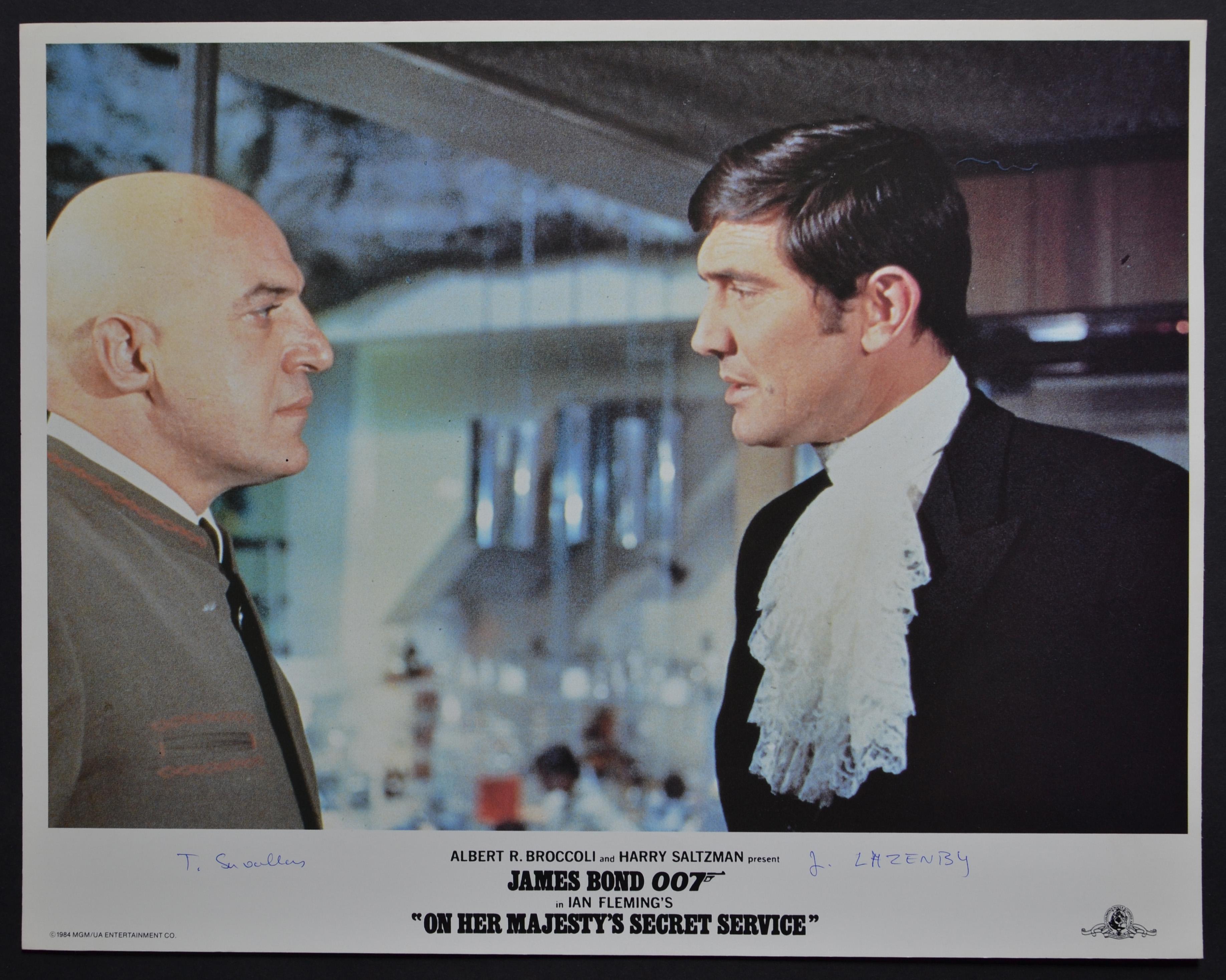 Interior Print di Unknown - "James Bond 007 - Al servizio di Sua Maestà" Lobby Card originale, Regno Unito 1969
