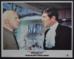 Retro "James Bond 007 - On her majesty's secret service" Original Lobby Card, UK 1969