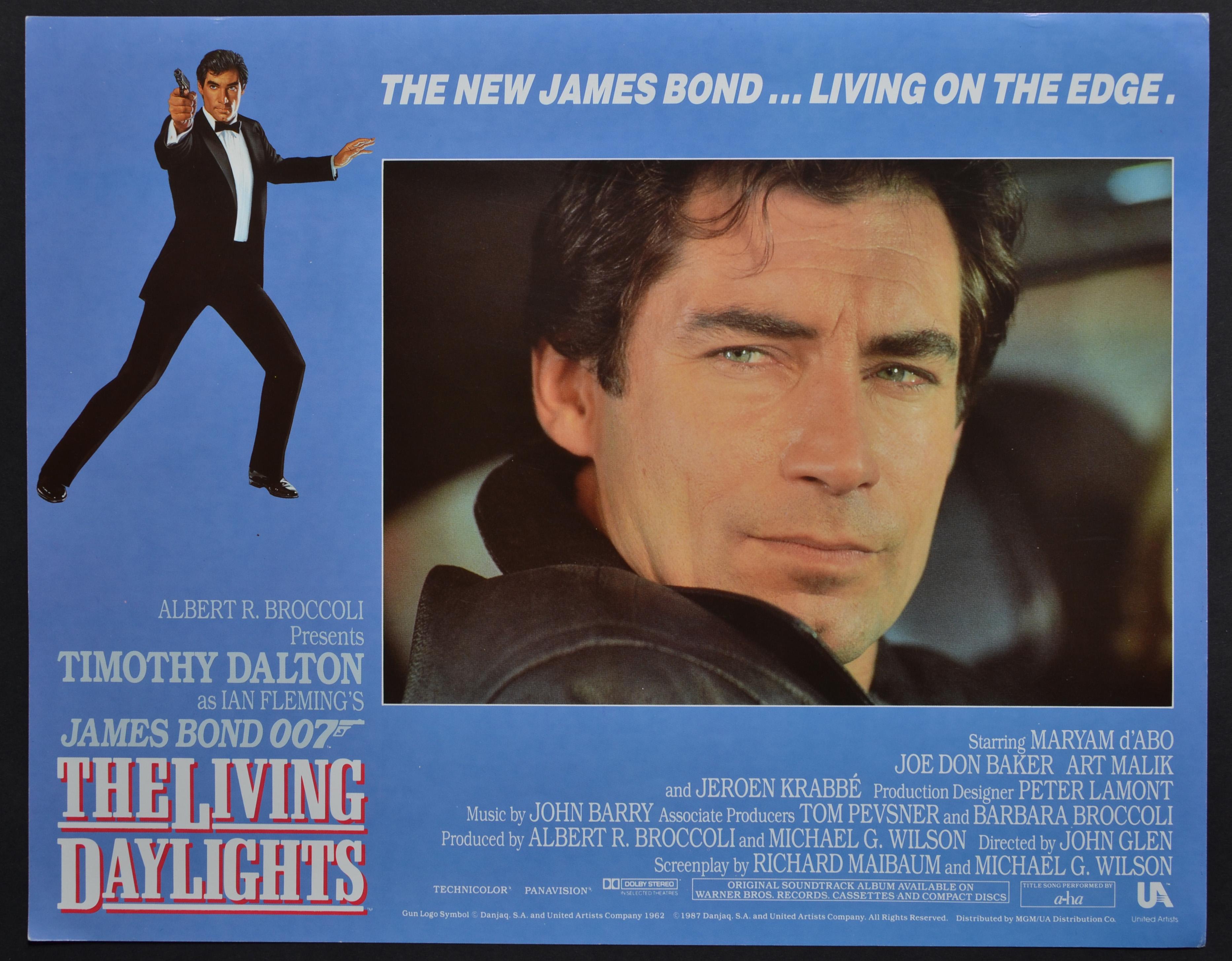 Unknown Interior Print - "James Bond 007 - The living daylights" Original Lobby Card, UK 1987