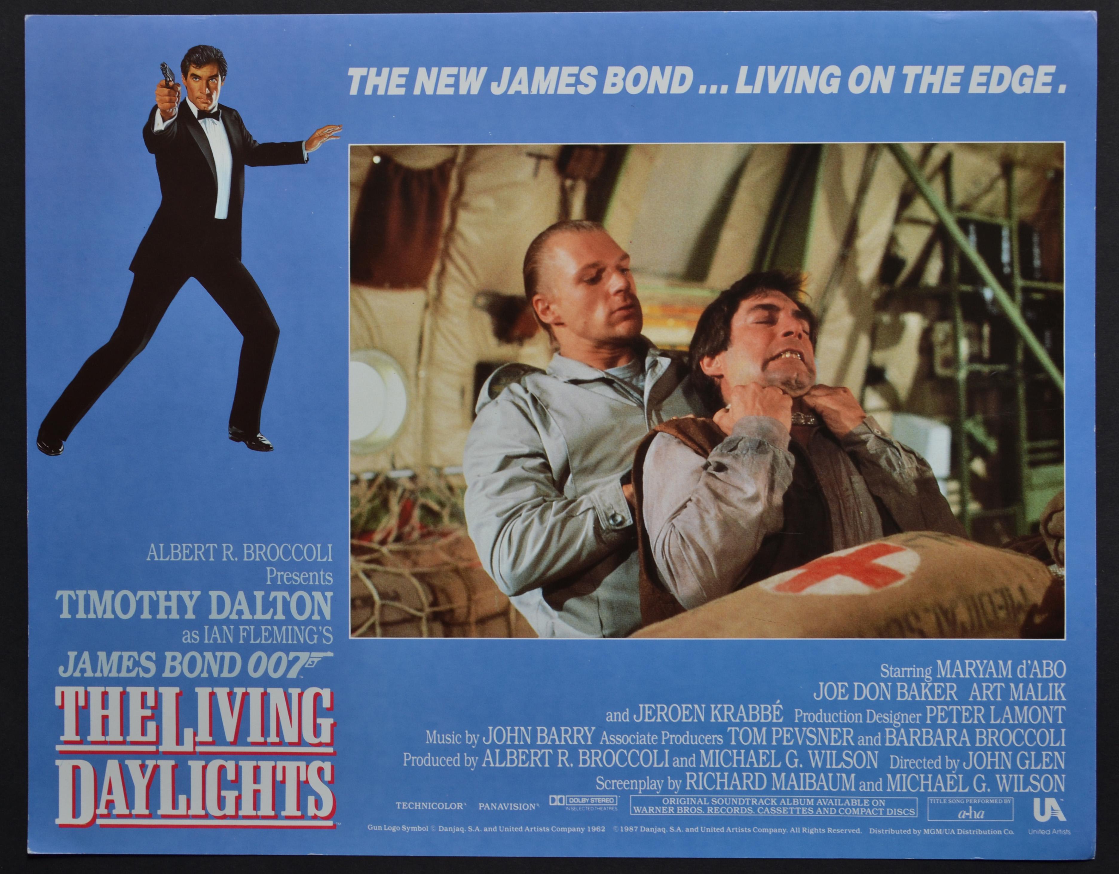 Unknown Interior Print - "James Bond 007 - The living daylights" Original Lobby Card, UK 1987
