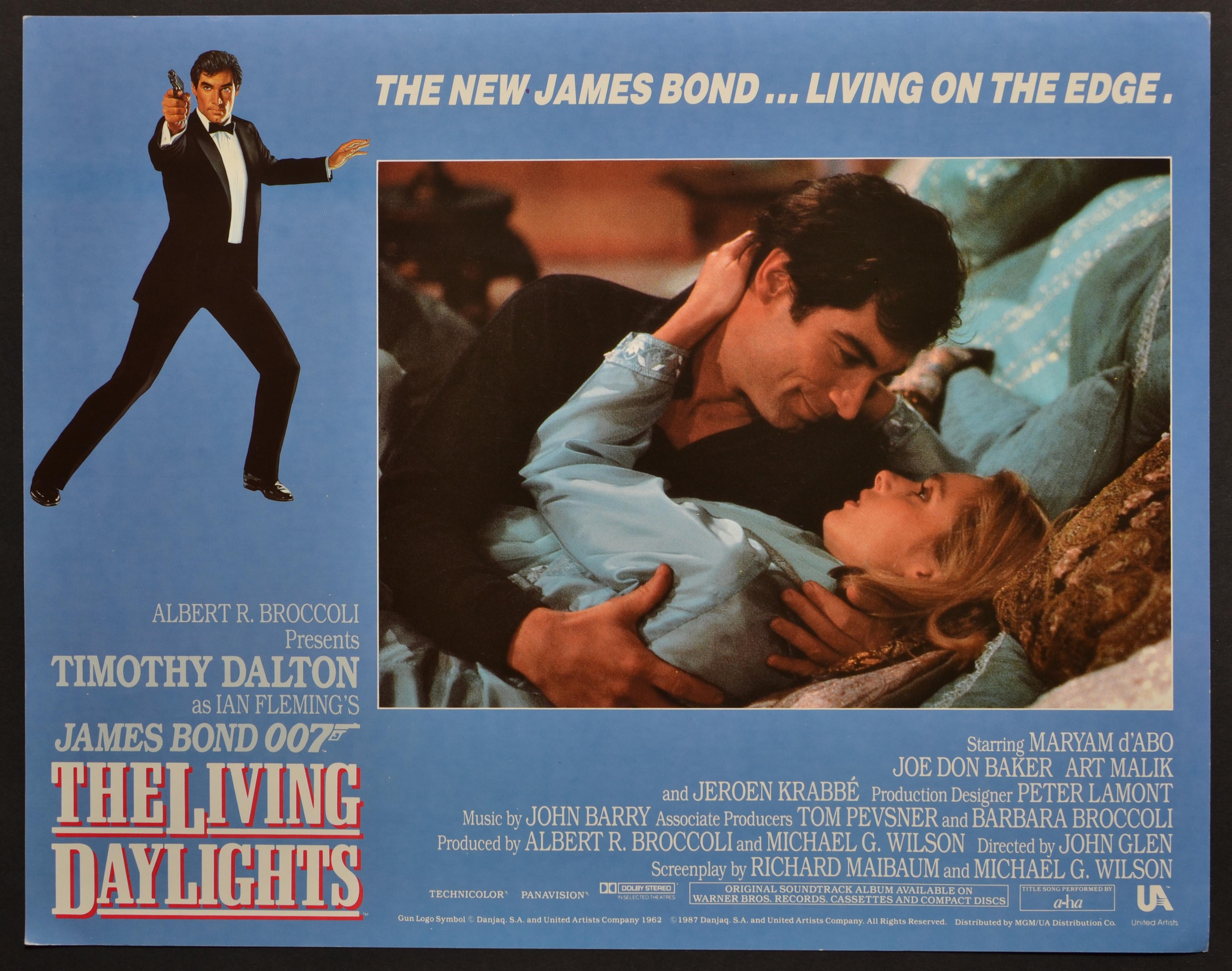 Unknown Interior Print - "James Bond 007 - The living daylights" Original Lobby Card, UK 1987