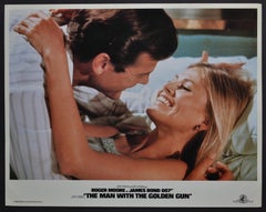 Retro "James Bond 007 - The man with the golden gun" Original Lobby Card, UK 1974