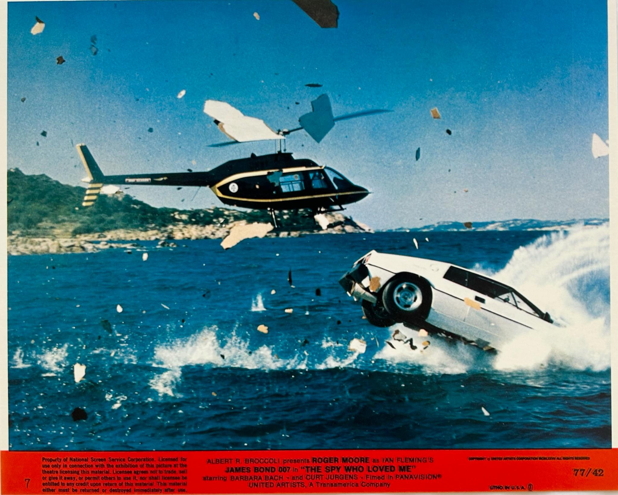 Unknown Figurative Print – James Bond 007 Der Spion, der mich liebte – Original 1977 Kino-Lobby-Karte #7