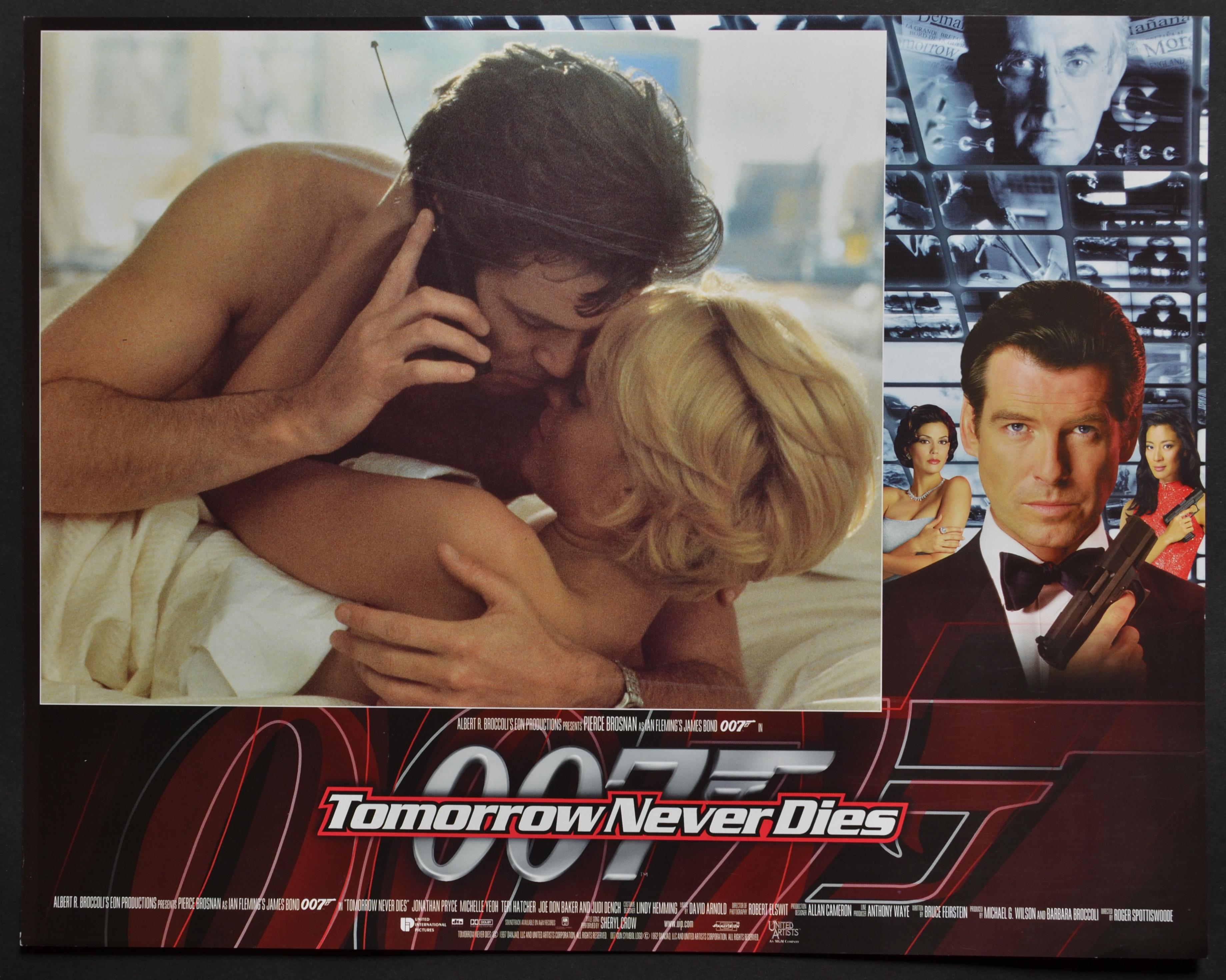 "James Bond 007 - Tomorrow never dies" Original Lobby Card, UK 1997 - Art by Unknown