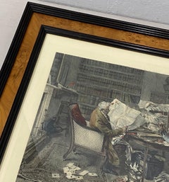 James Dobie "A Little Mortgage" Color Engraving After Walter Dendy Sadler c.1894