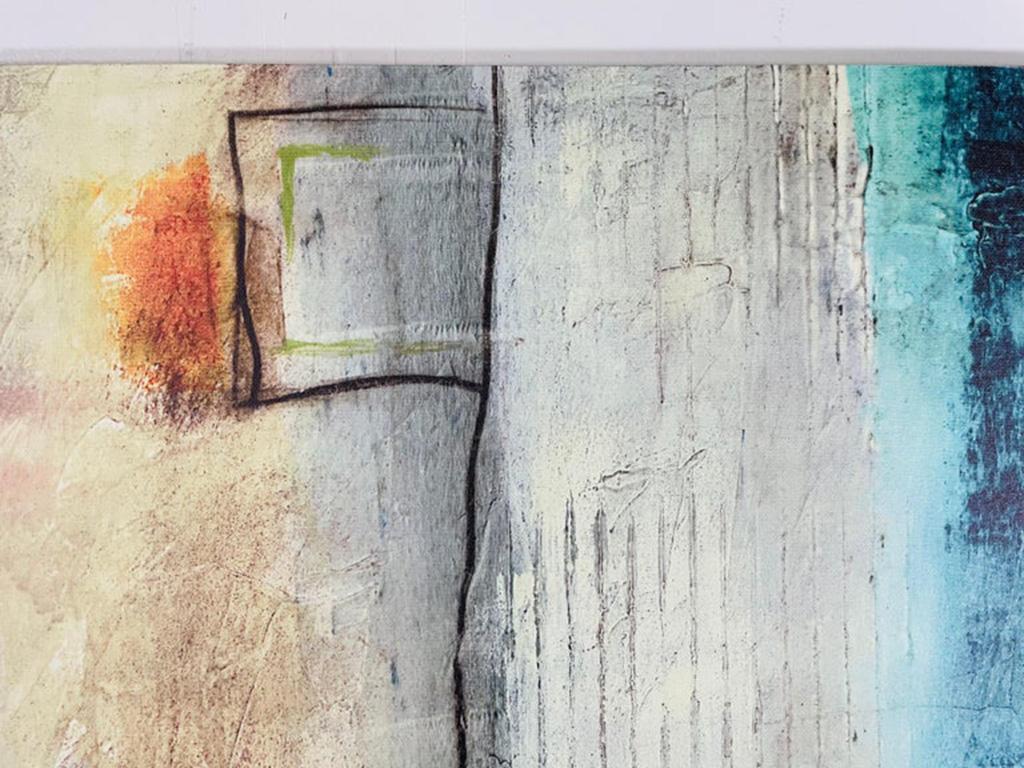 Jane Bellows Abstract Giclee Print on Canvas Titled 