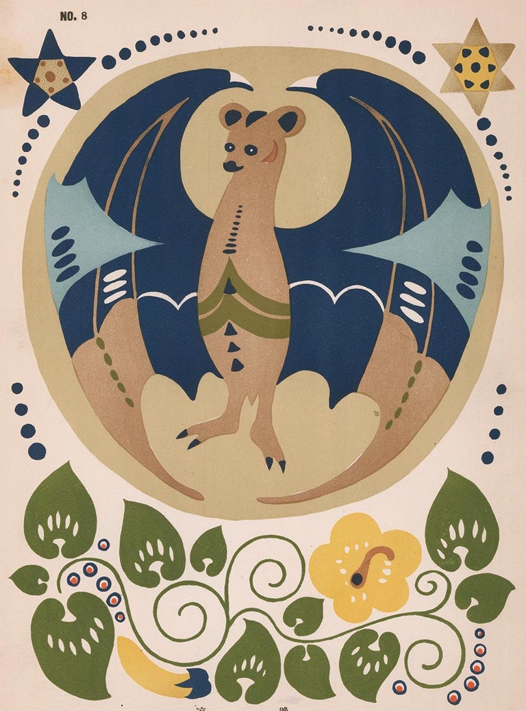 Unknown Japanese Bat Lithograph For Sale at 1stDibs japanese