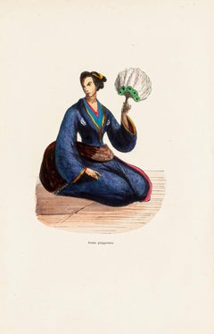 Japanese Customer - Original Lithograph - 19th Century