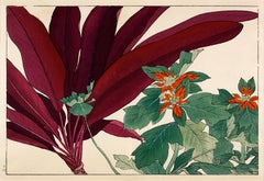 Japanese Floral Woodblock Print - 2