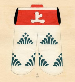 Impresión xilográfica japonesa de la capa de samurai - 4