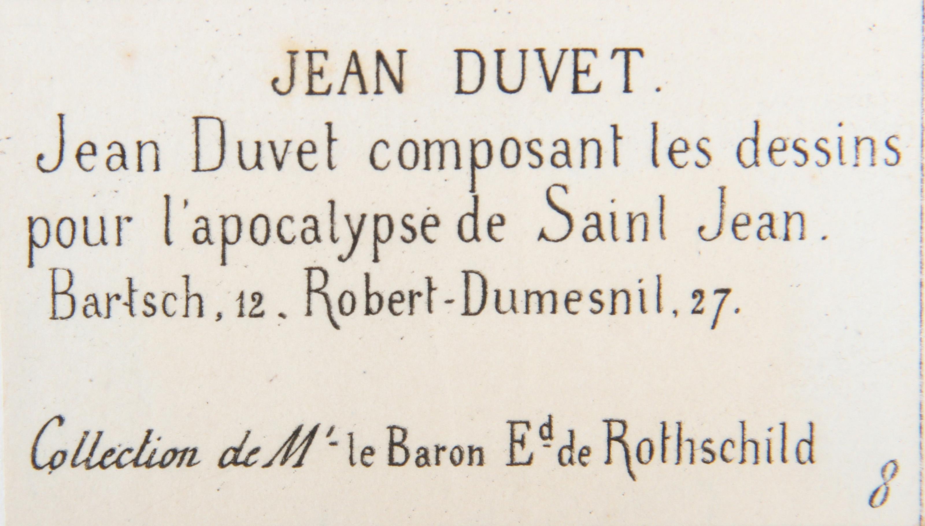 Jean Duvet compone i disegni per l'apocalisse di Saint Jean, Eliografia in vendita 1
