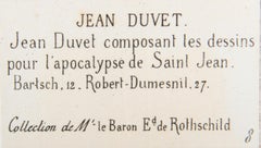 Composant les dessins pour l'apocalypse de Saint Jean, Radierung von Jean Duvet