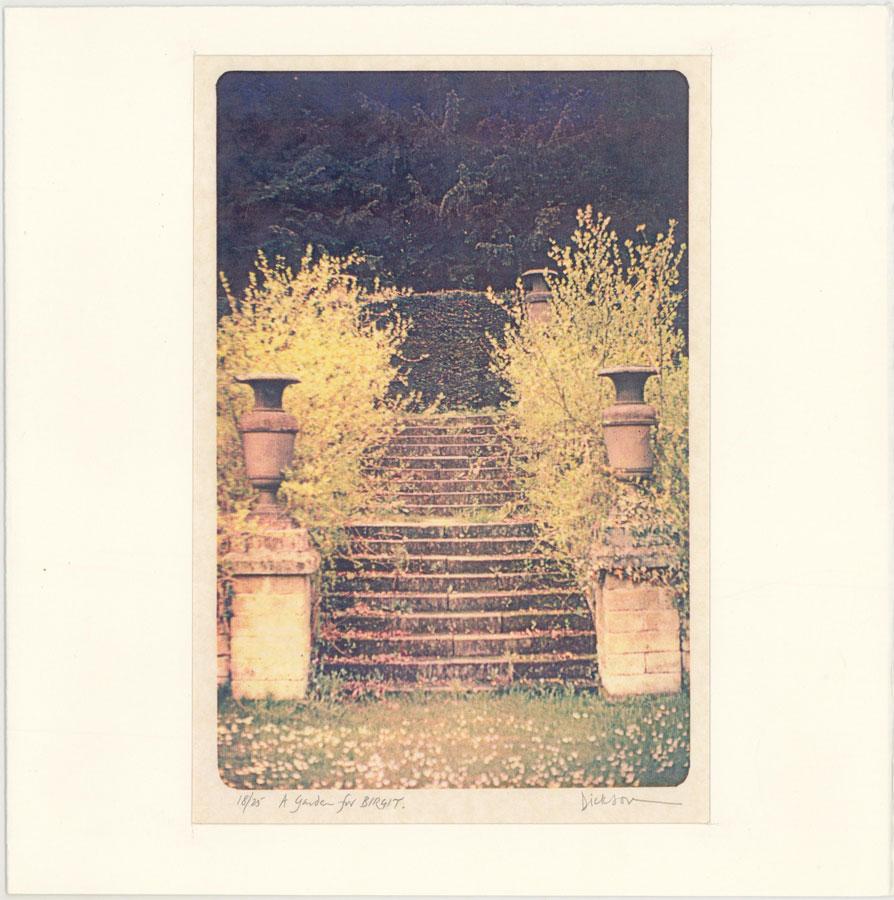 Jennifer Dickson RA (b.1936) - Signed 1983 Colour Xerox, A Garden for Birgit - Print by Unknown