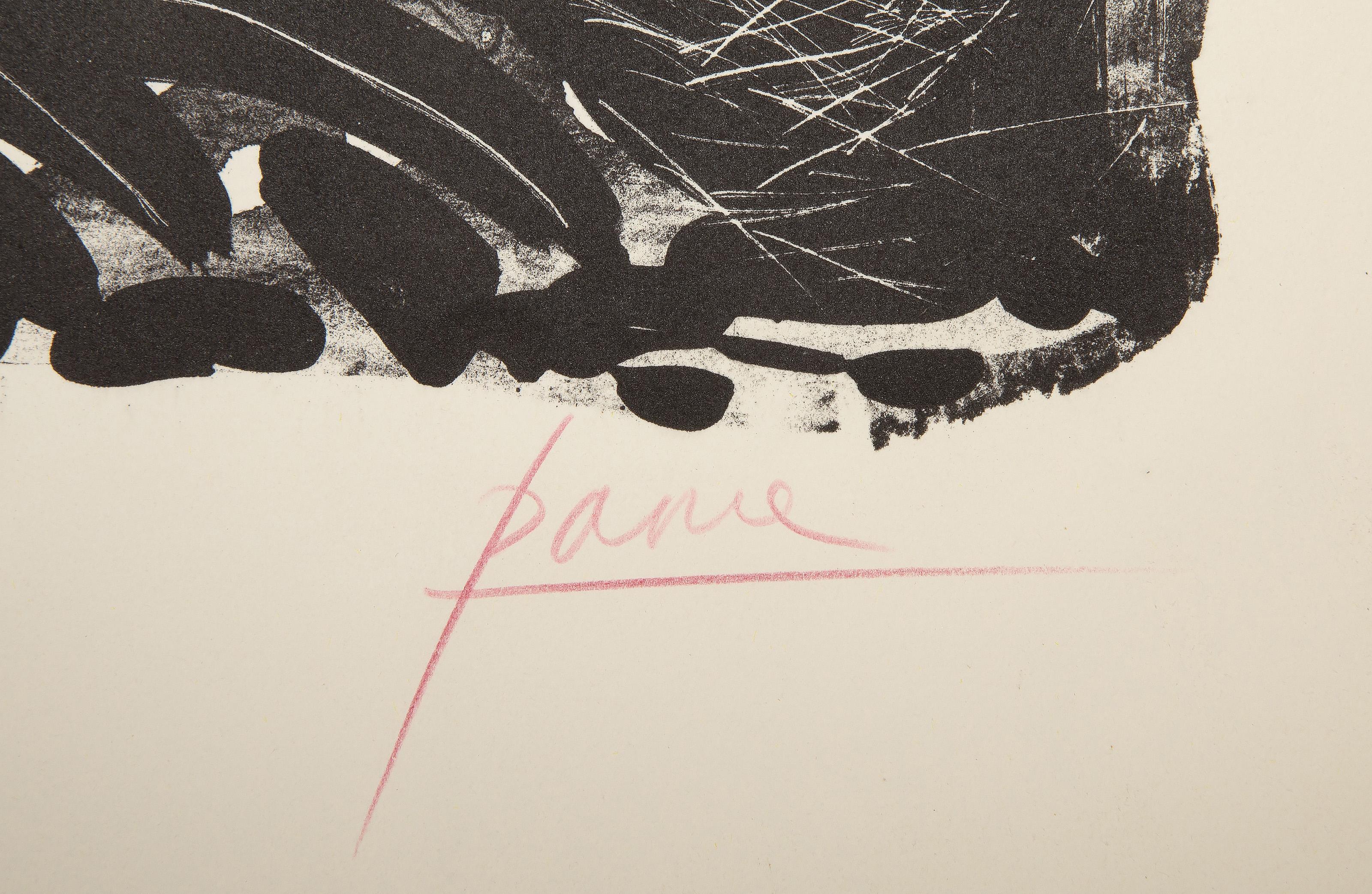Jessica, litografia surrealista di Peters Paone - Print di Peter Paone