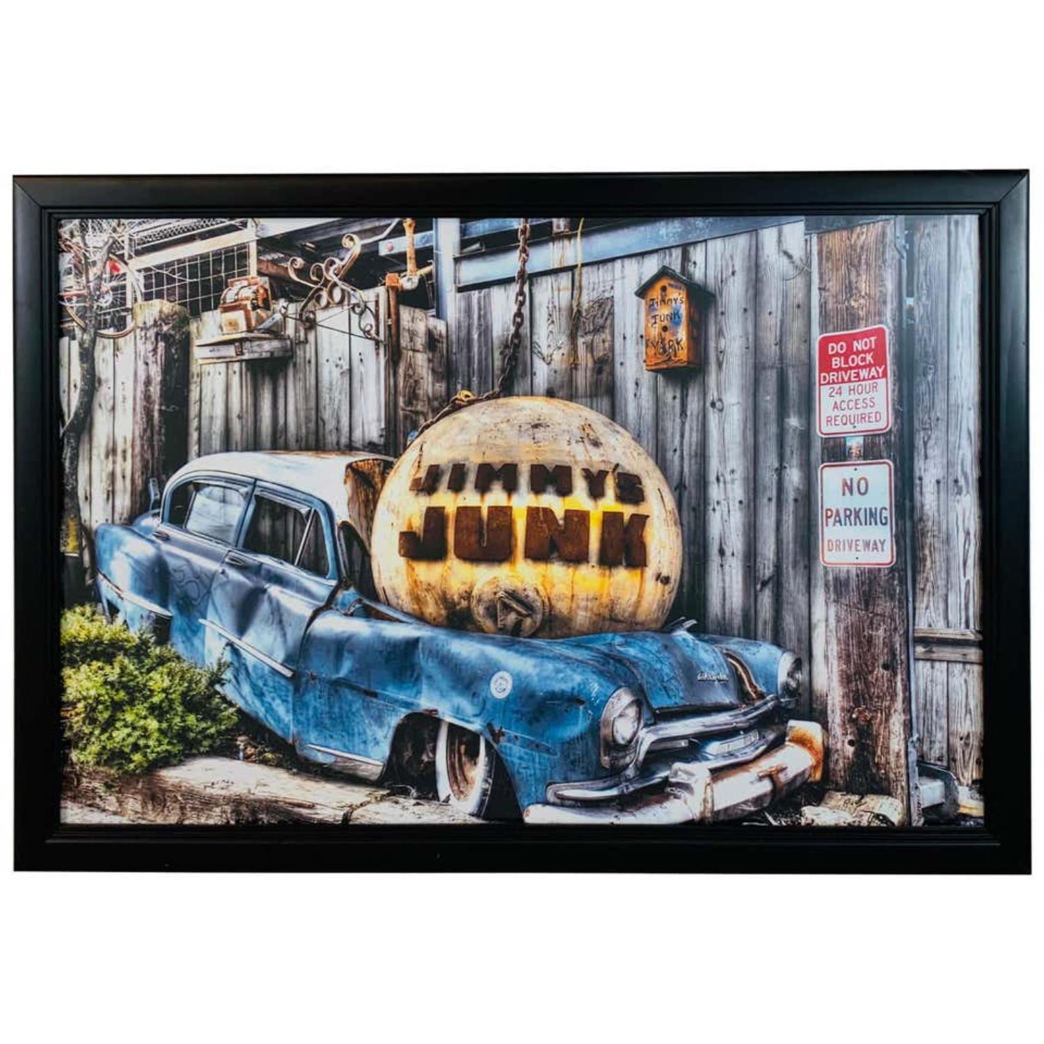 Jimmy's Junkyard Entrance Framed Print