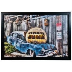 Stampa con cornice di Jimmy's Junkyard Entrance