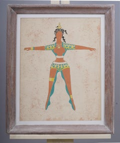Joan Junyer Ballet Costume Design Print from "The Minotaur" 1947