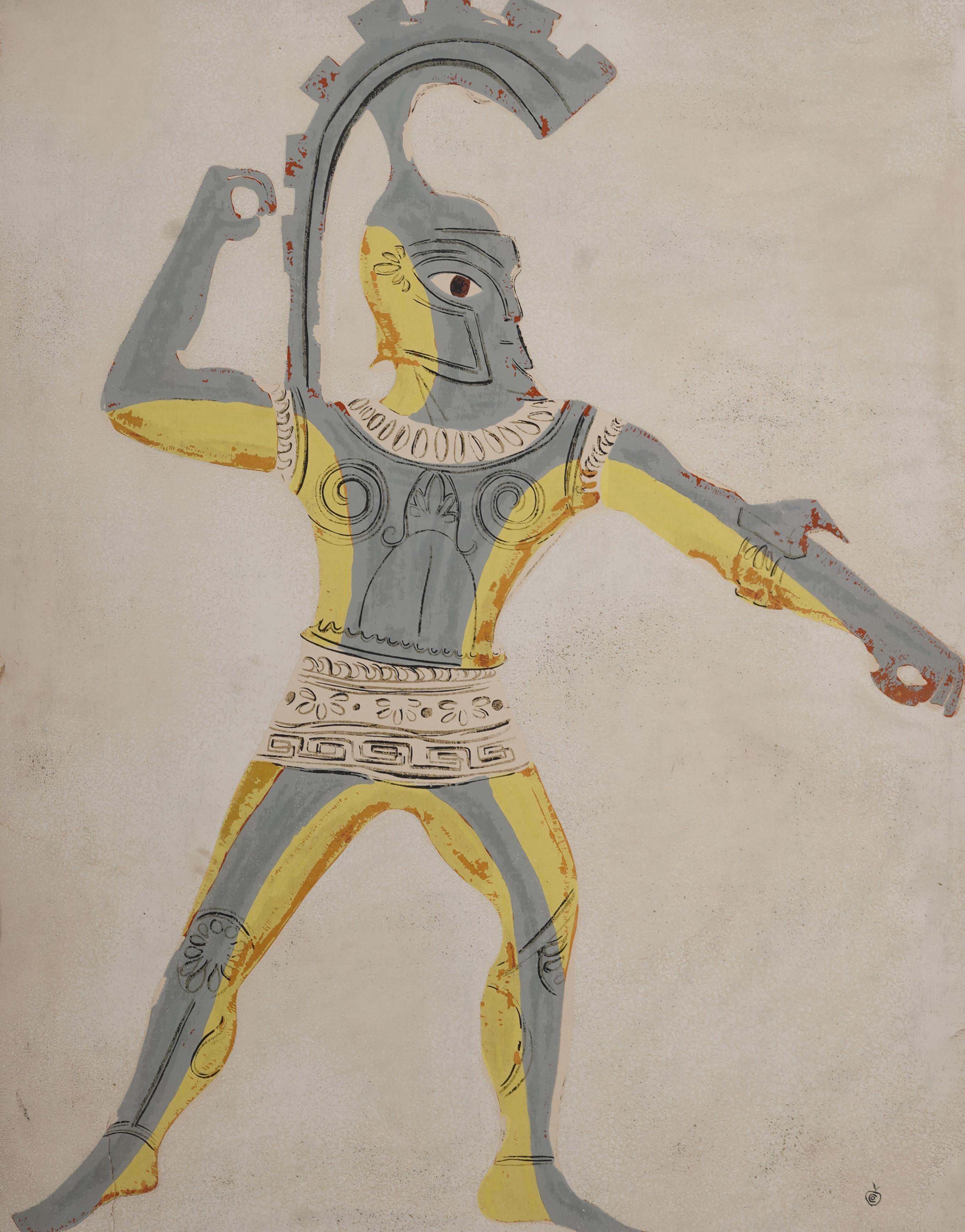 Joan Junyer Ballett Kostüm-Designdruck von „The Minotaur“ von Joan Junyer, 1947 (Art déco), Print, von Unknown