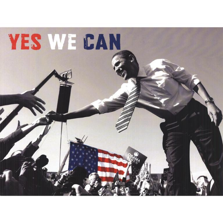 Joe Raedle 'Barack Obama: Yes We Can (Crowd)' 2008- Offset Lithograph - Print by Unknown
