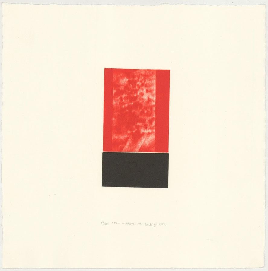 John Drawbridge MBE (1930-2005) - Signed 1983 Mezzotint, Open Window - Print by Unknown